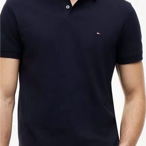 Tommy Hilfiger Men’s Navy Polo with Flag Logo